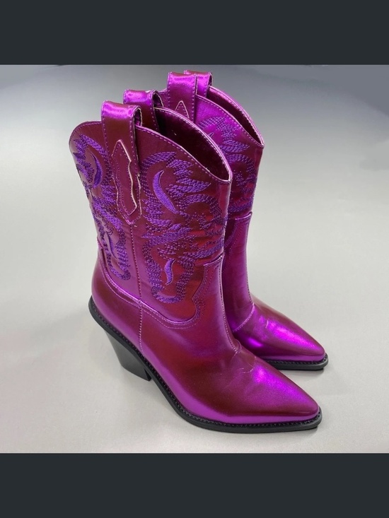 Billini Shoes - NEW Billini Boots Womens 7 purple black Sergio cowboy cowgirl western festival